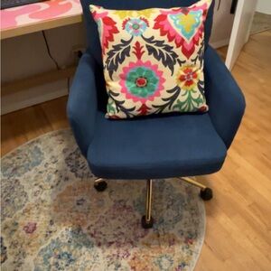 Colorful Floral Accent Pillow